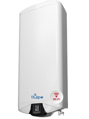 Horizontal ou vertical, Chauffe-eau intelligent de 3300 watts (2,1 kW + 1,2 kW) avec des fonctions trs tendues, 80 litres, y compris Wi-Fi pour le contrle avec votre smartphone