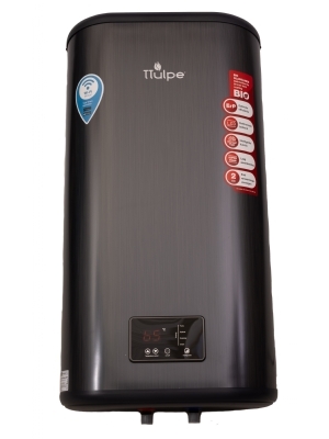 Chauffe-eau plate de 43 litres noir anthracite de haute qualit avec Wi-Fi et fonction SMART pour une installation verticale au mur